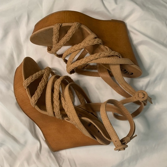 Ect wedges tan / nude light brown - Picture 3 of 5